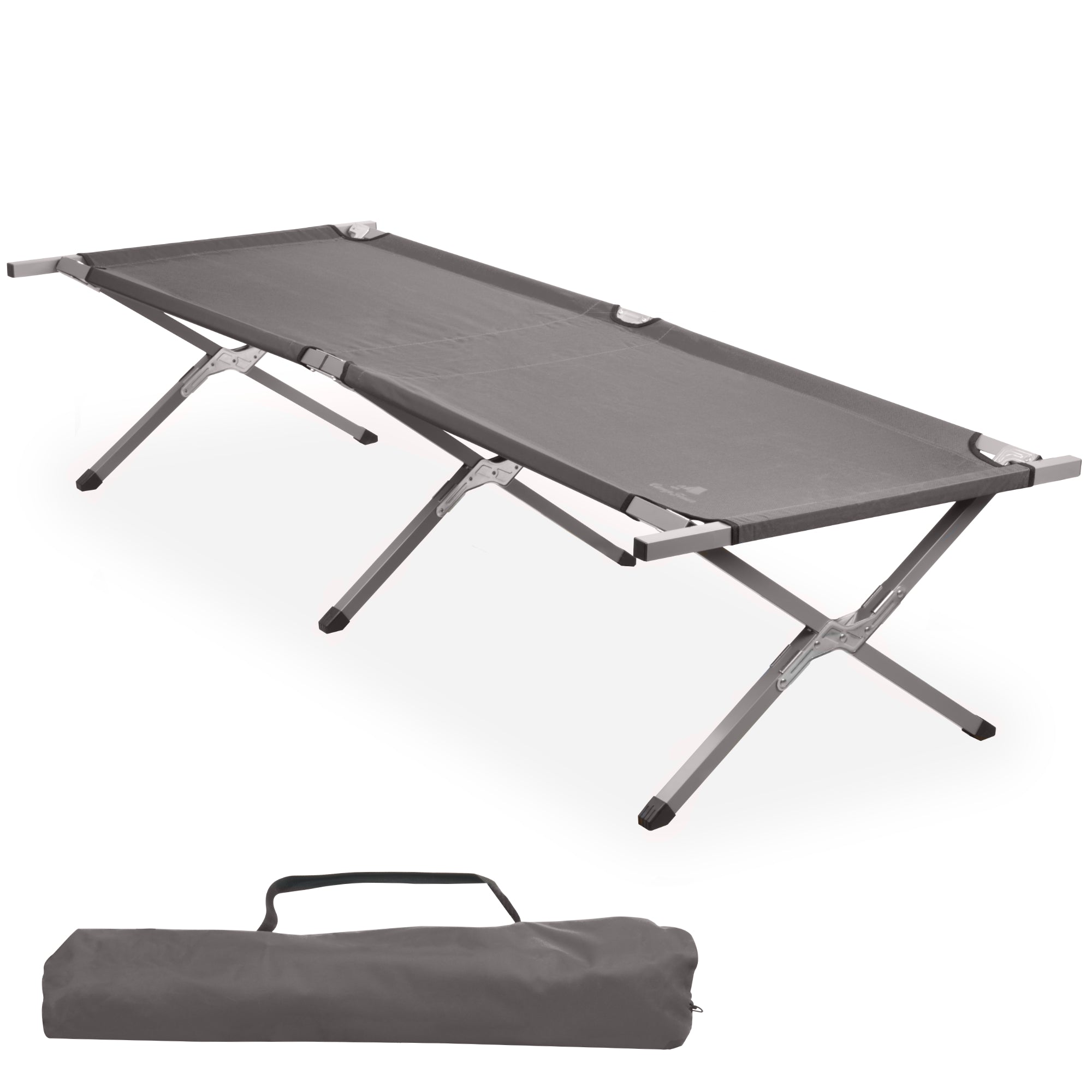 camping klappliege Feldbett, bis 200 kg, inkl. Tragetasche, Campingliege – CS-Trading