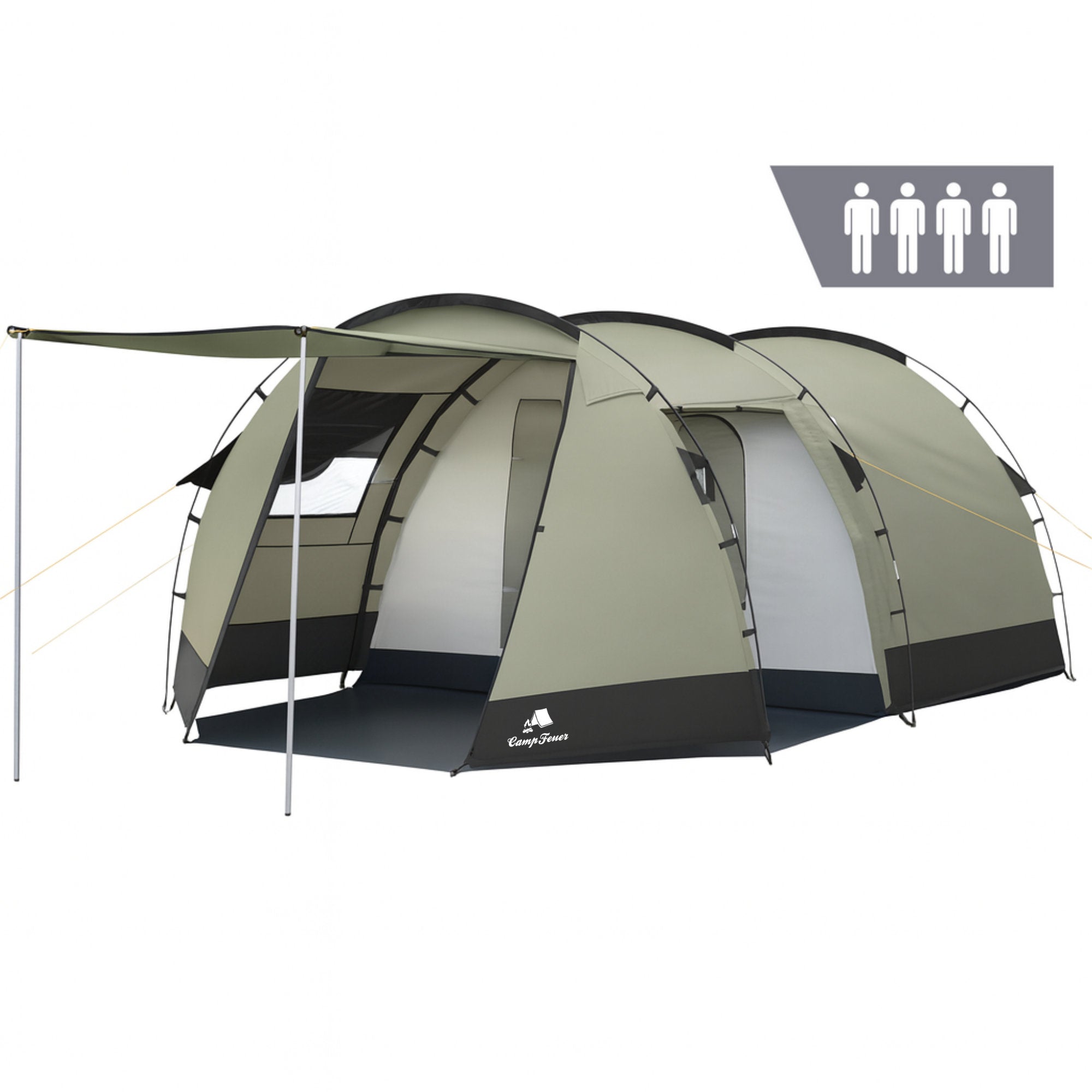 Tente tunnel « Super+ », 4 personnes