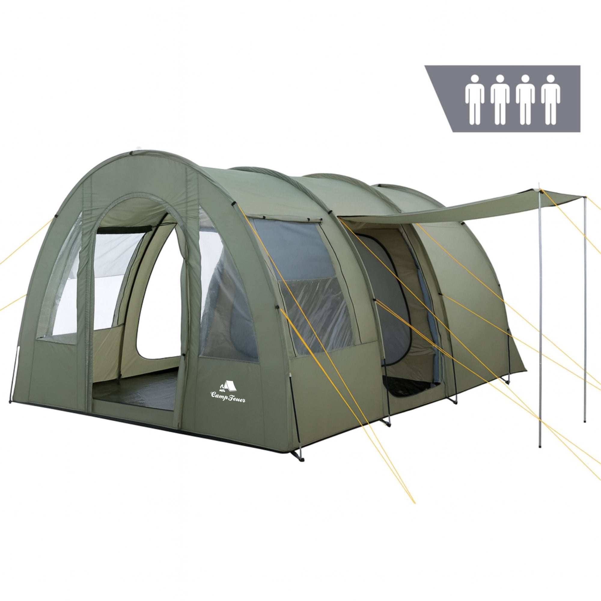 Tente tunnel « TunnelX », 4 personnes