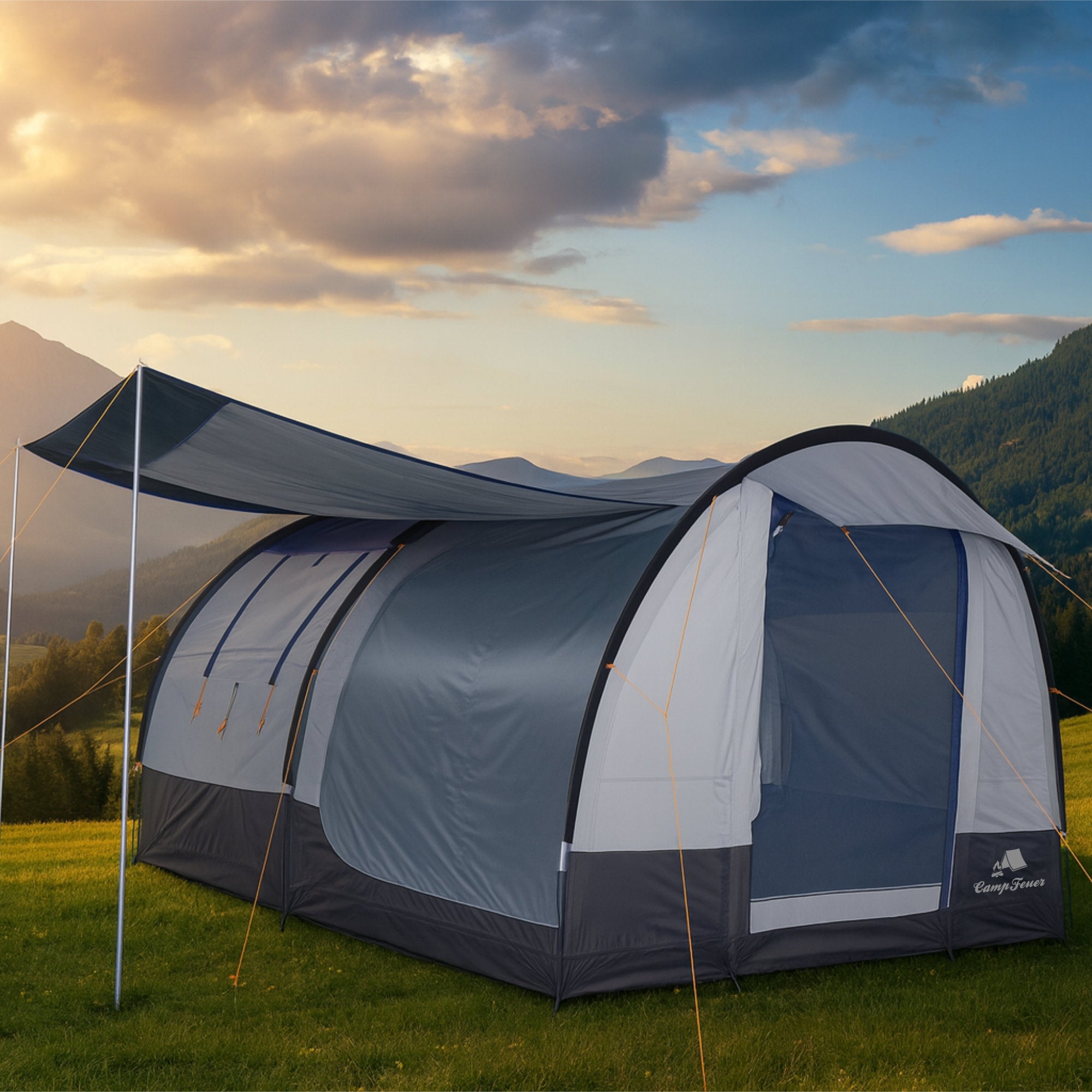 Tente tunnel « intelligente », 4 personnes