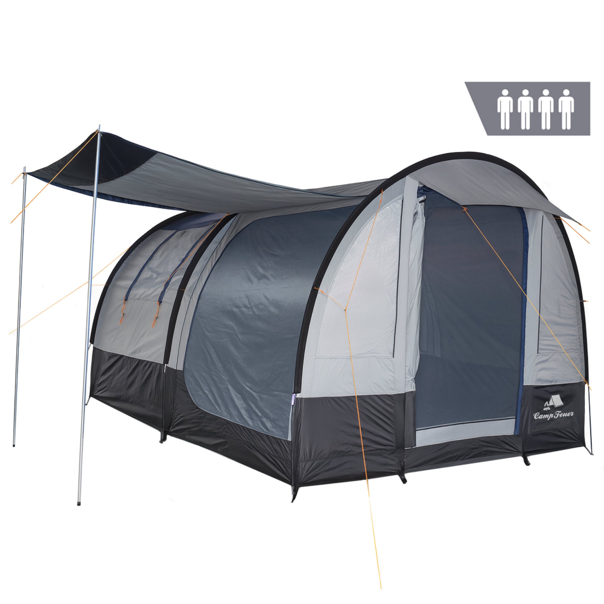 Tente tunnel « intelligente », 4 personnes