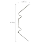 Clips pour serre, 85 x 30 mm