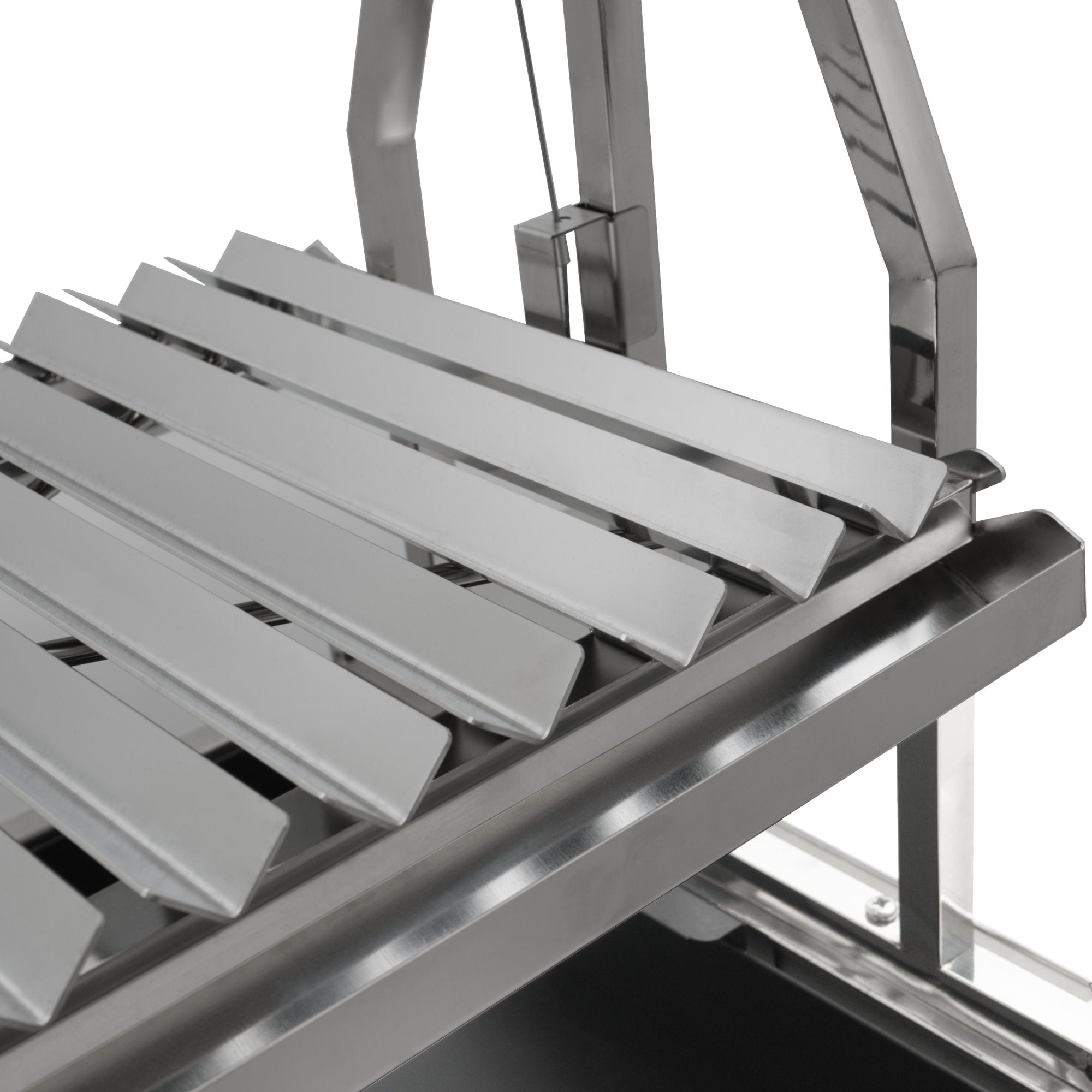 Asado Grill, 119 x 45 x 135 cm, stainless steel, including side shelves