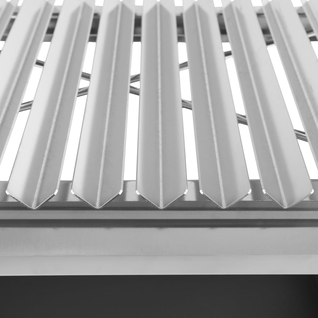 Asado Grill, 119 x 45 x 135 cm, stainless steel, including side shelves