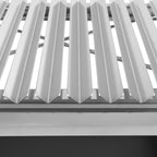 Grill Asado, 119 x 45 x 135 cm, acier inoxydable, avec étagères latérales