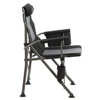 Chaise de pêche avec porte-canne à pêche, pliable, sac inclus.