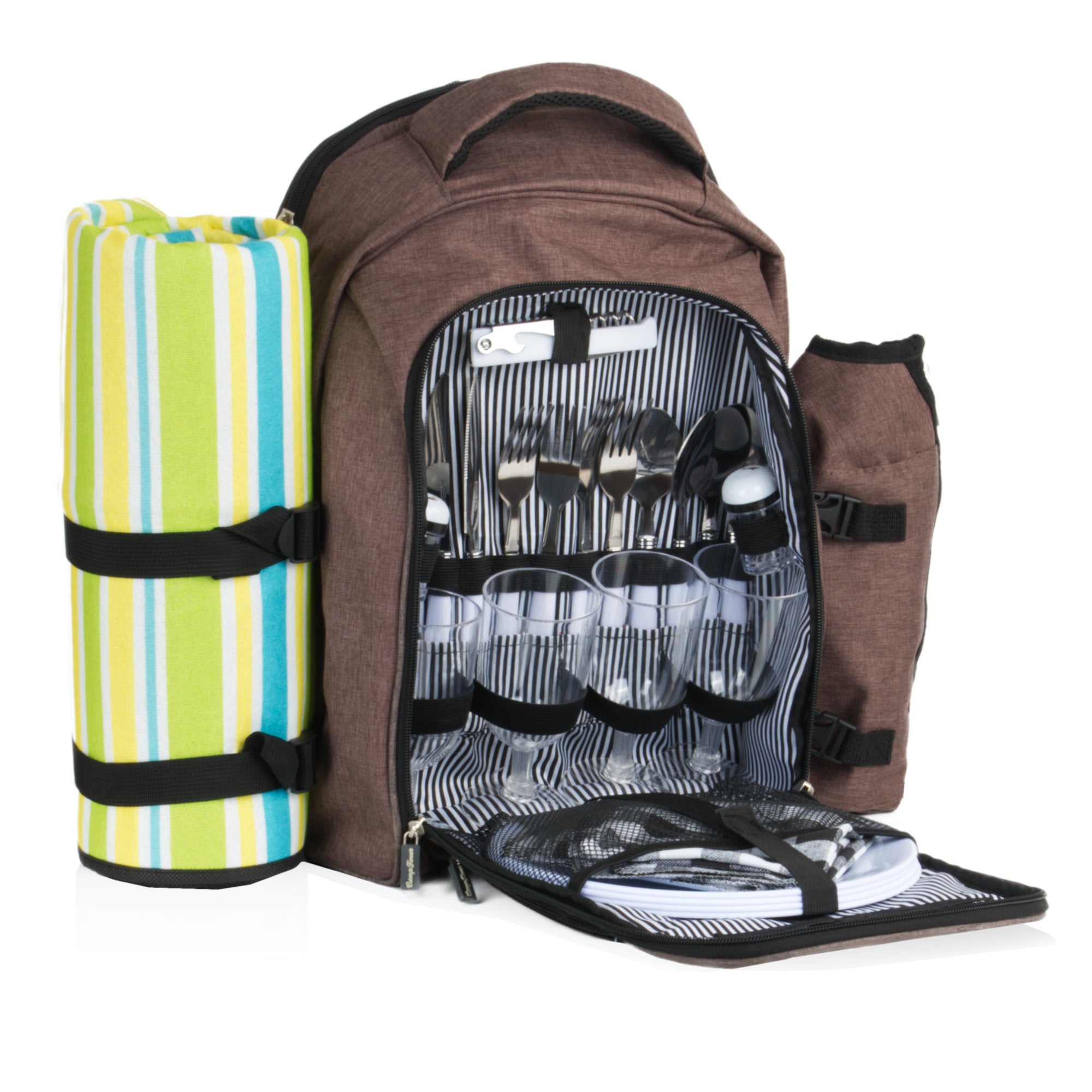 Picnic backpack, 32 pieces, for 4 people
