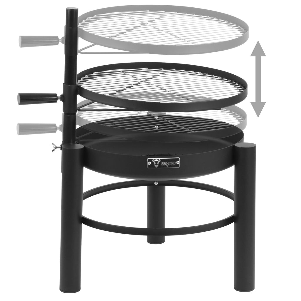 Feuerschale mit höhenverstellbaren Grillrost, Ø 50 cm