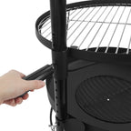 Feuerschale mit höhenverstellbaren Grillrost, Ø 50 cm
