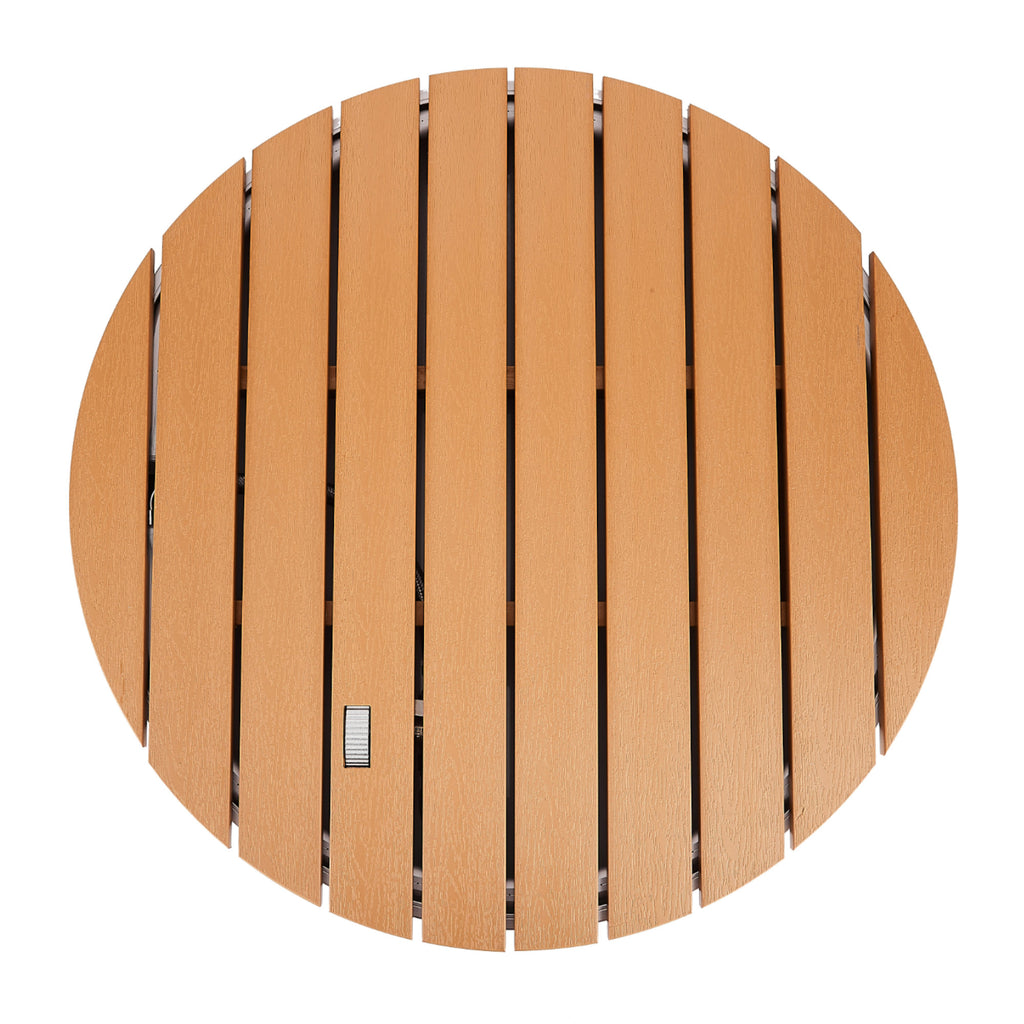 Floor shower, wood look, fountain height up to 4 m