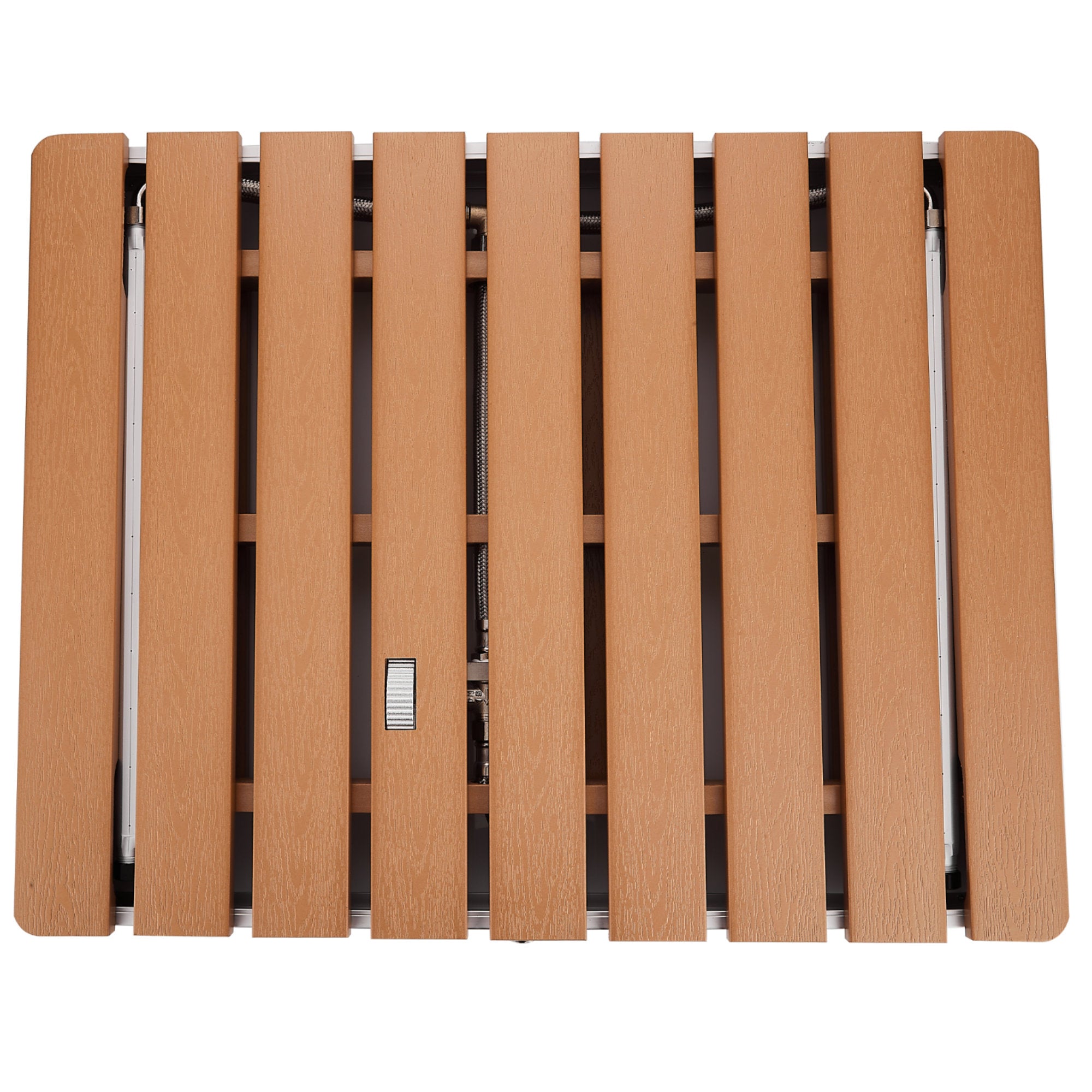 Floor shower, wood look, fountain height up to 4 m