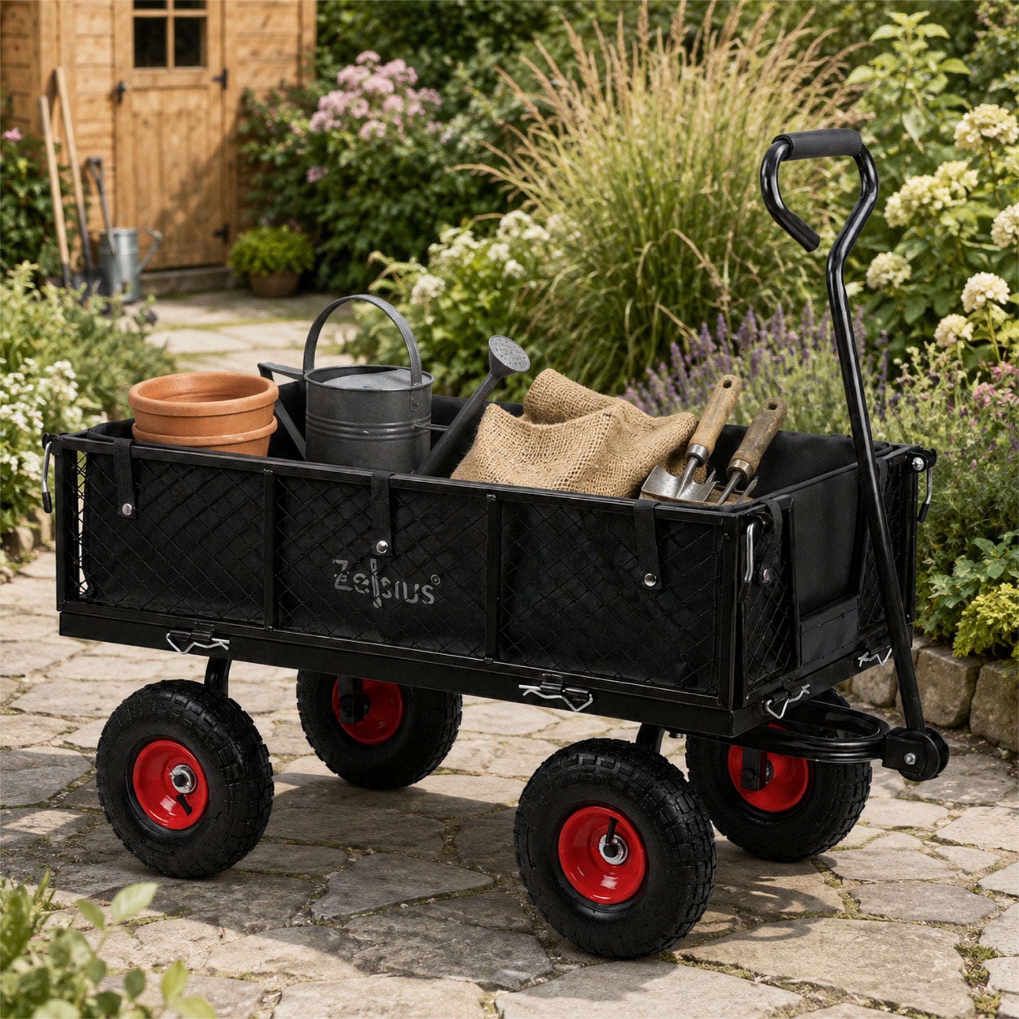 Chariot, charge maximale 350 kg, 105 litres
