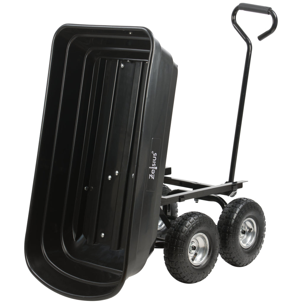 Chariot à main, capacité de charge jusqu'à 200 kg, avec fonction de basculement.