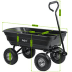 Chariot à main, capacité de charge jusqu'à 200 kg, avec fonction de basculement.