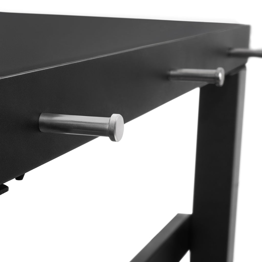 Chariot de barbecue, noir, 80 x 65,5 x 86,5 cm, comprenant une grande surface de travail