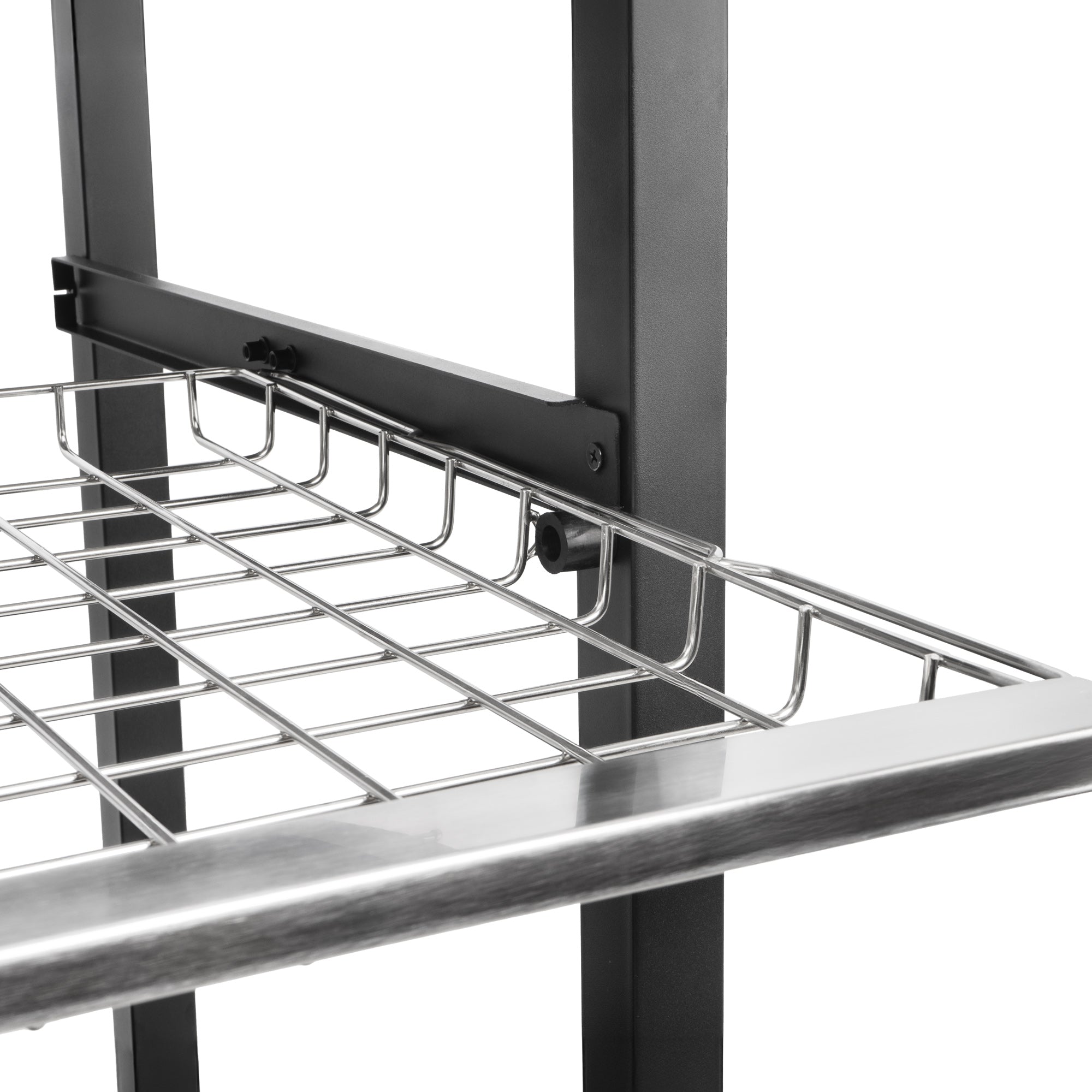 Chariot de barbecue, noir, 80 x 65,5 x 86,5 cm, comprenant une grande surface de travail