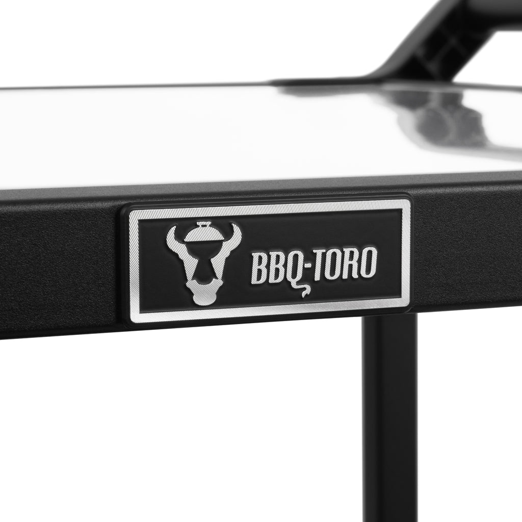 Chariot de barbecue, noir, 94 x 81 x 90 cm, comprenant un grand plan de travail