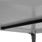 Chariot de barbecue, noir, avec grande surface de travail
