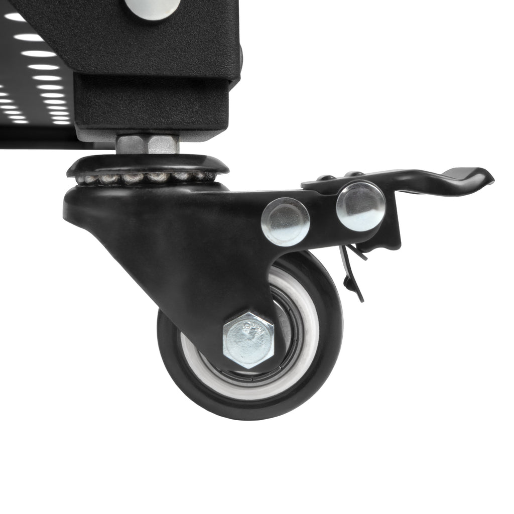 Grillwagen, schwarz, 80 x 80 x 83 cm, inkl. großer Arbeitsfläche