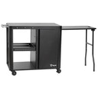 Chariot barbecue, 95 x 50 x 80 cm, comprenant une grande surface de travail