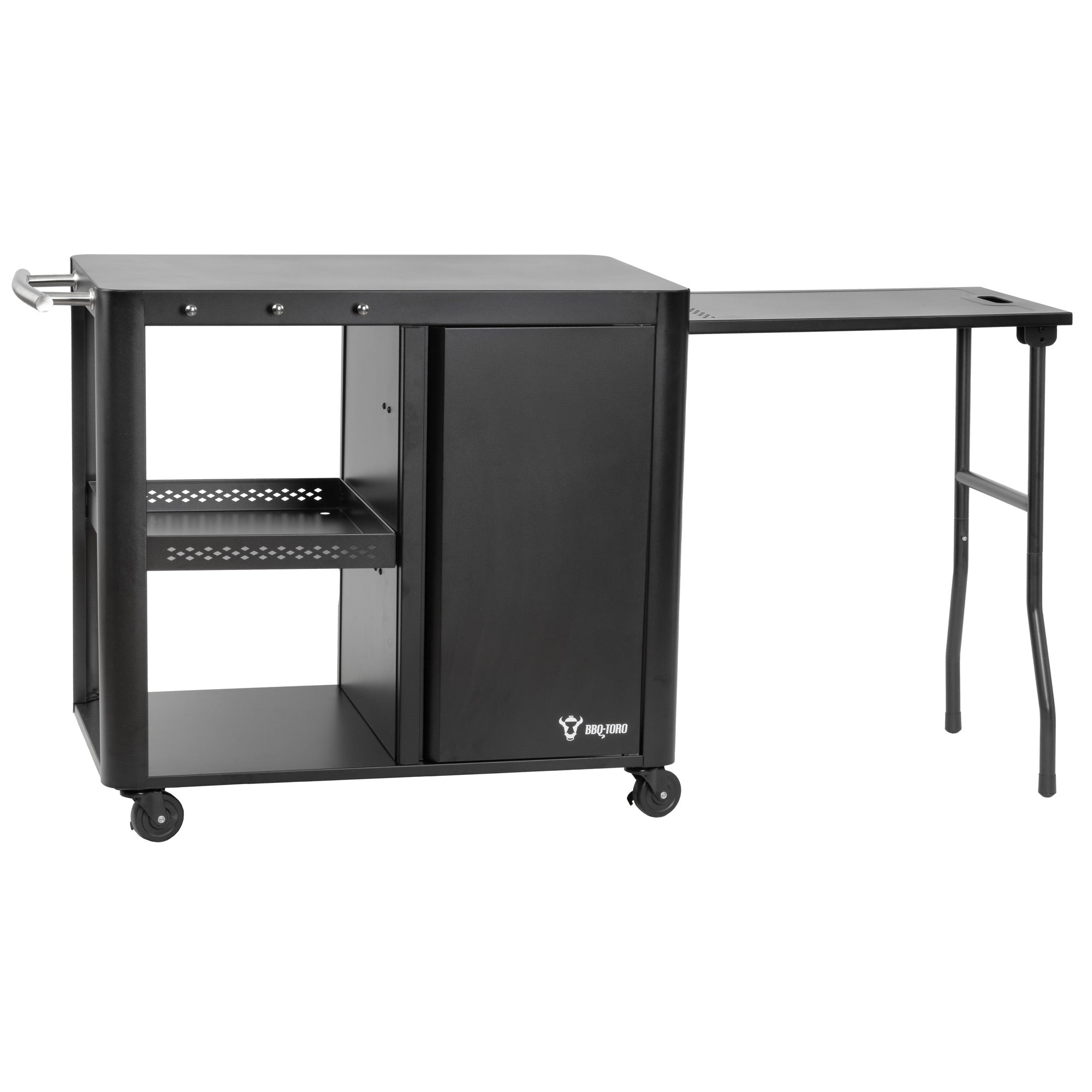 Chariot barbecue, 95 x 50 x 80 cm, comprenant une grande surface de travail