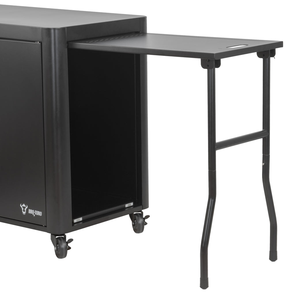 Chariot barbecue, 95 x 50 x 80 cm, comprenant une grande surface de travail