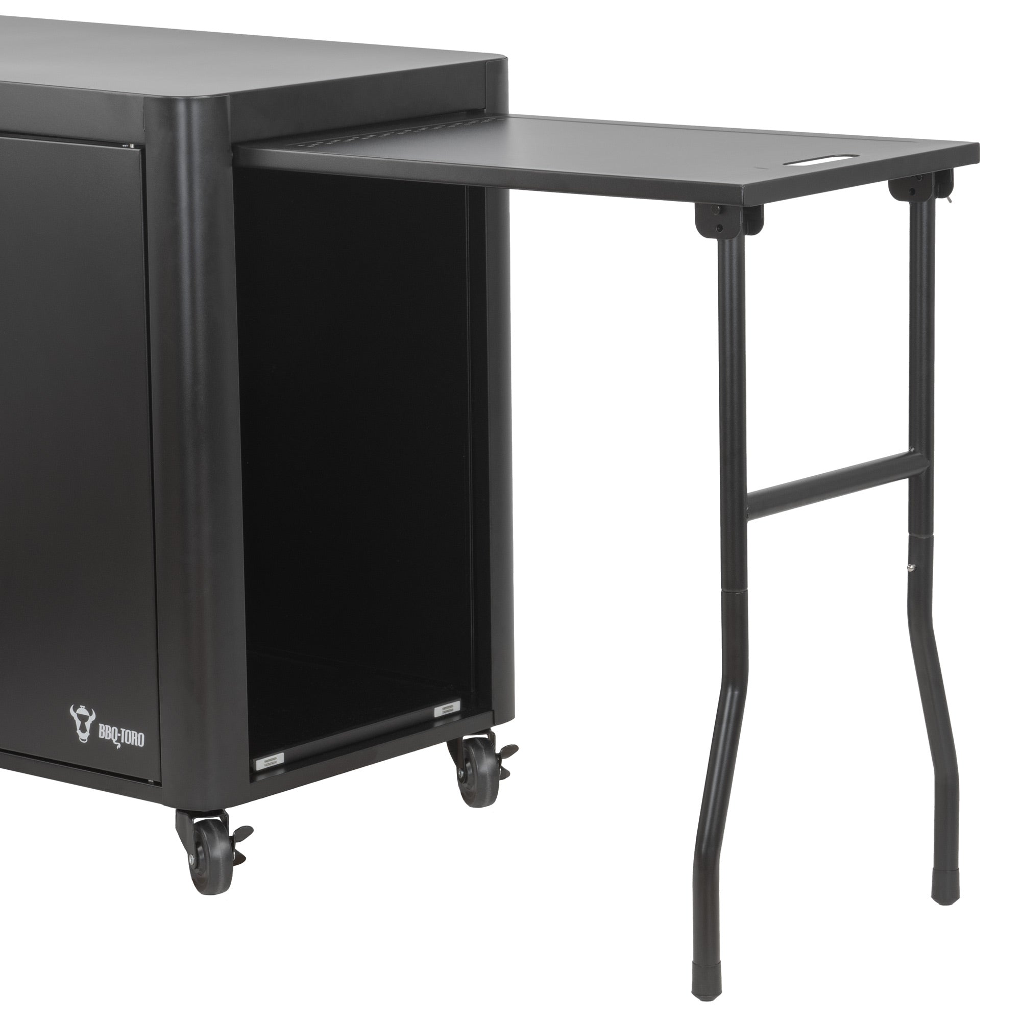 Chariot barbecue, 95 x 50 x 80 cm, comprenant une grande surface de travail