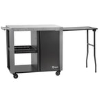 Chariot barbecue, 95 x 50 x 80 cm, comprenant une grande surface de travail