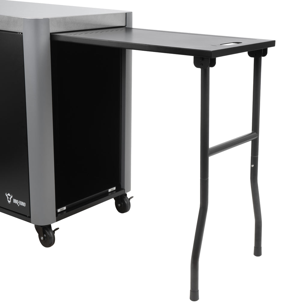 Chariot barbecue, 95 x 50 x 80 cm, comprenant une grande surface de travail