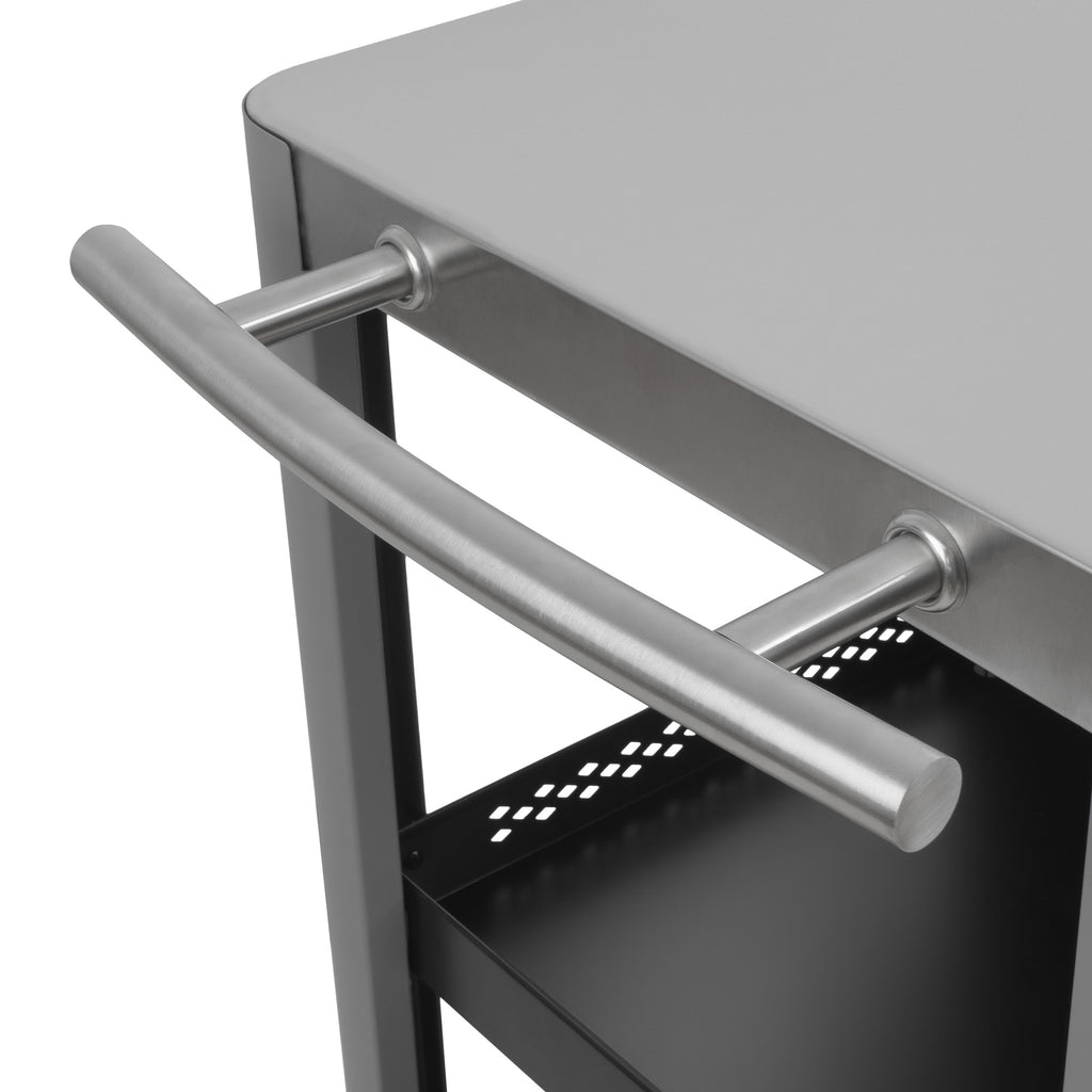 Chariot barbecue, 95 x 50 x 80 cm, comprenant une grande surface de travail