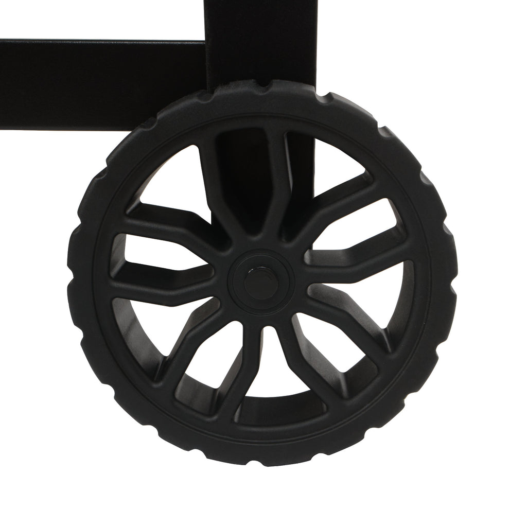 Grillwagen, schwarz, 125 x 57 x 104 cm, inkl. Windschutz