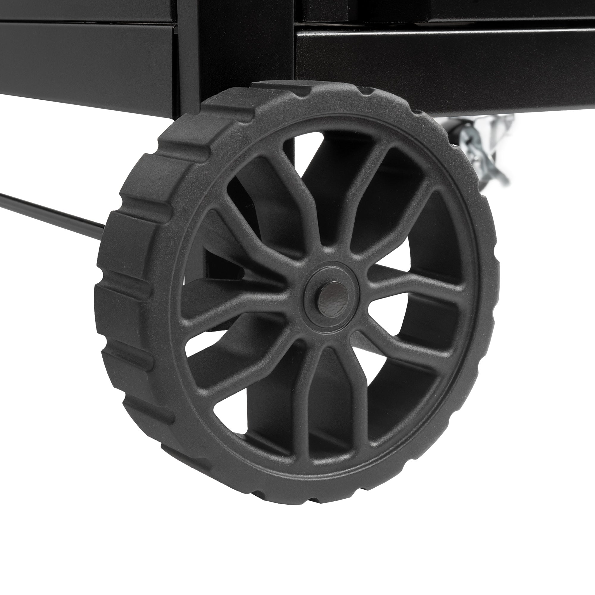 Chariot de barbecue, noir, 100 x 73 x 91 cm, comprenant une grande surface de travail