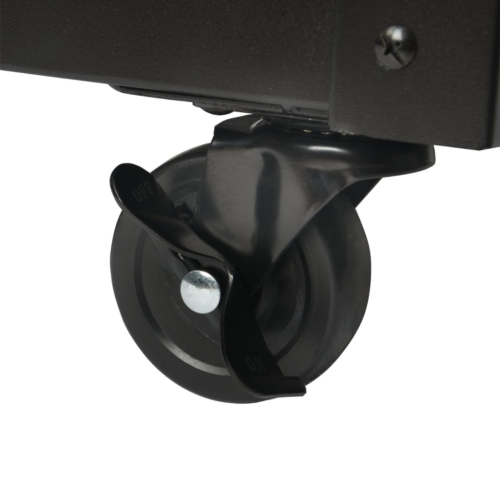 Grill cart, black, 95 x 50 x 90 cm, including large work surface