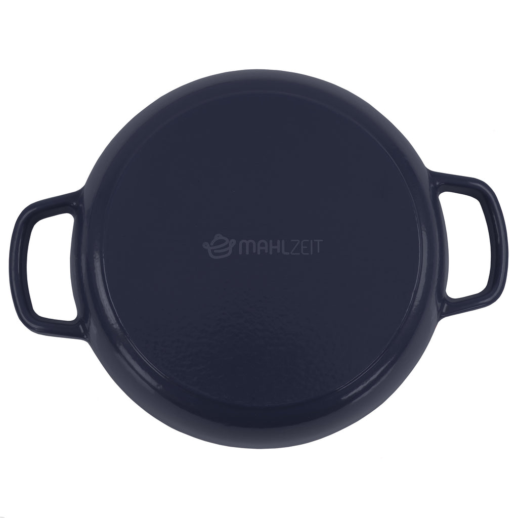 Ensemble pour pot à pain, 6,4 litres, en fonte émaillée, comprenant une anse à pain et un dessous de plat.