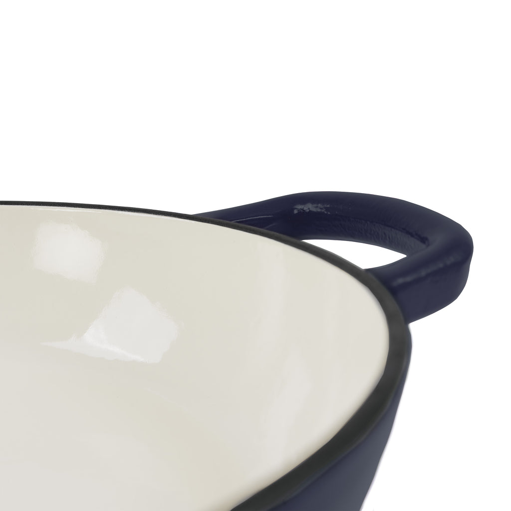 Ensemble pour pot à pain, 6,4 litres, en fonte émaillée, comprenant une anse à pain et un dessous de plat.