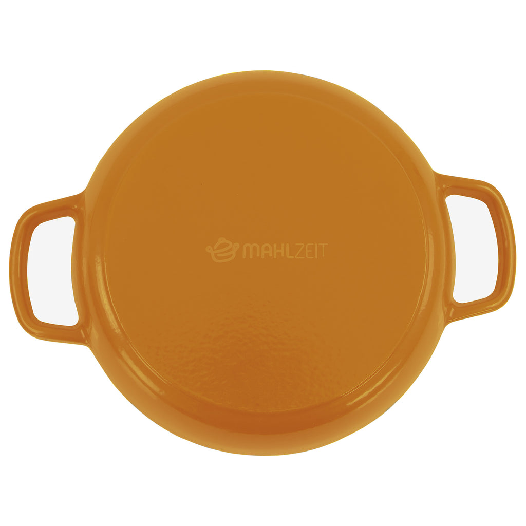 Ensemble pour pot à pain, 6,4 litres, en fonte émaillée, comprenant une anse à pain et un dessous de plat.