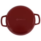 Ensemble pour pot à pain, 6,4 litres, en fonte émaillée, comprenant une anse à pain et un dessous de plat.