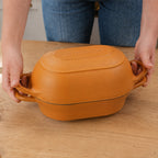Brottopf Set, 2,5 Liter, Gusseisen, emailliert, inkl. Brotschlinge
