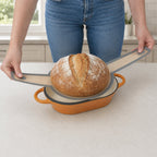Brottopf Set, 2,5 Liter, Gusseisen, emailliert, inkl. Brotschlinge