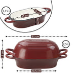 Brottopf Set, 2,5 Liter, Gusseisen, emailliert, inkl. Brotschlinge