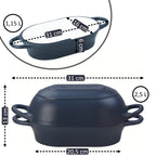 Brottopf Set, 2,5 Liter, Gusseisen, emailliert, inkl. Brotschlinge