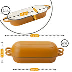 Brottopf Set, 4,5 Liter, Gusseisen, emailliert, inkl. Brotschlinge