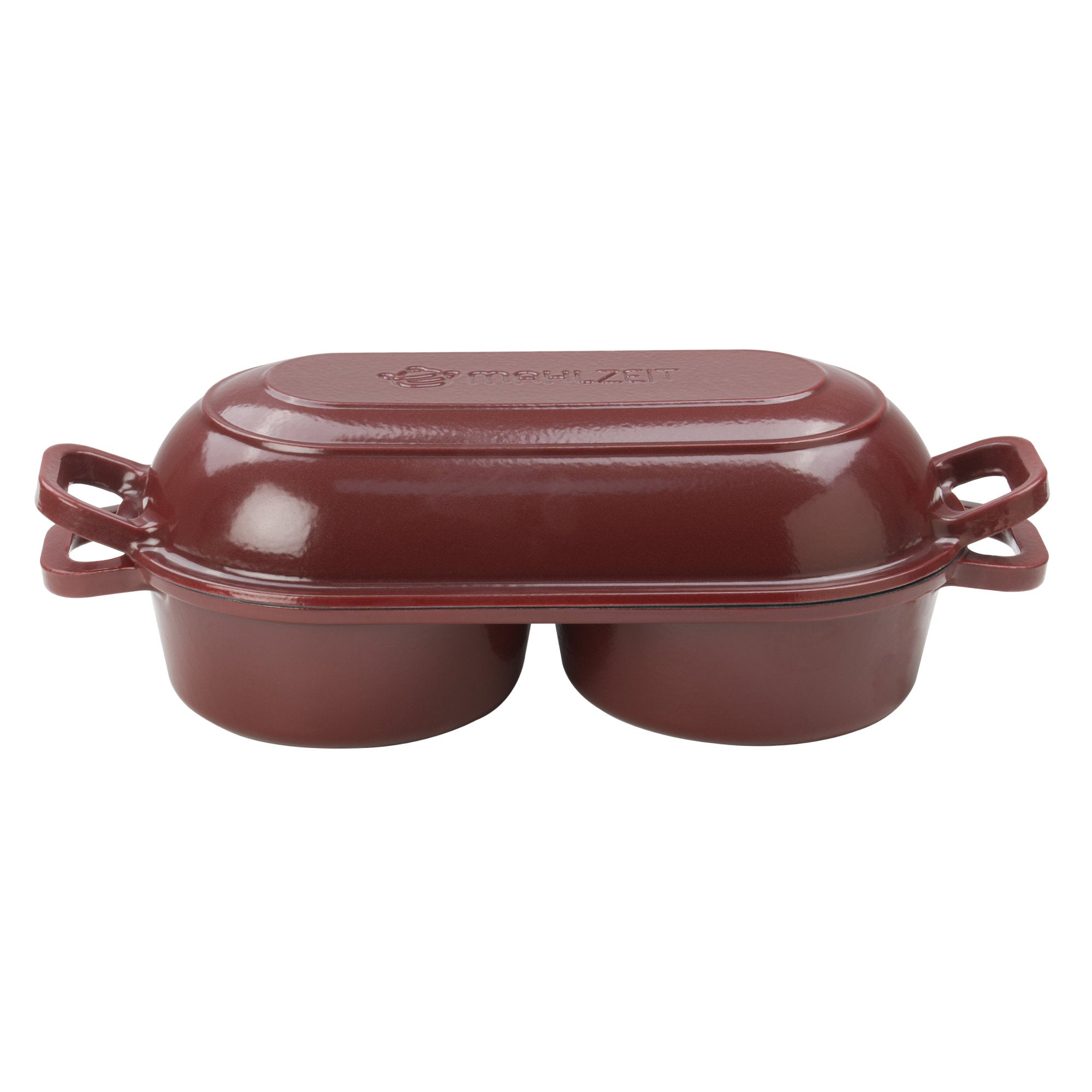 Brottopf Set, 5 Liter, Gusseisen, emailliert, inkl. Brotschlinge und zwei Backkammern