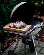 Table d'appoint en acier inoxydable pour barbecue à charbon de Ø 57 cm