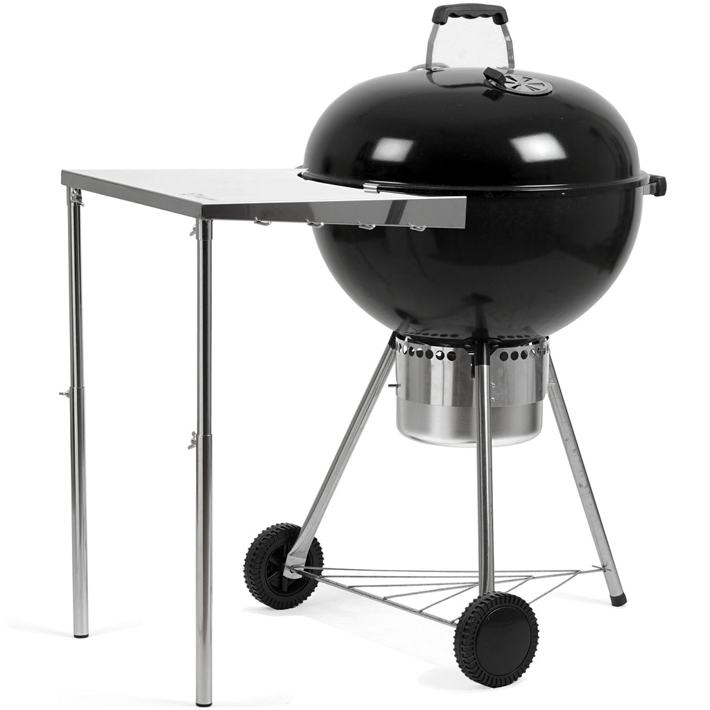 Table d'appoint en acier inoxydable pour barbecue à charbon de Ø 57 cm