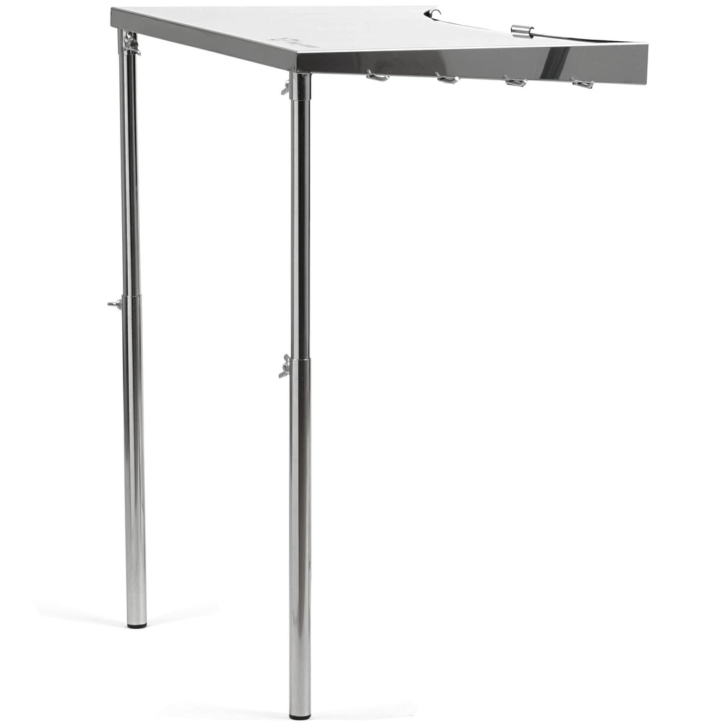 Table d'appoint en acier inoxydable pour barbecue à charbon de Ø 57 cm