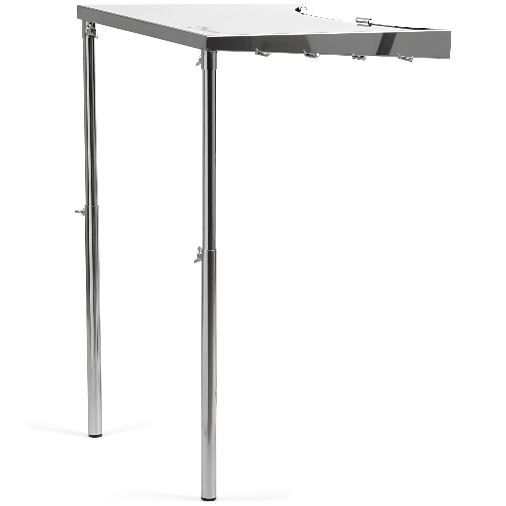 Table d'appoint en acier inoxydable pour barbecue à charbon de Ø 57 cm