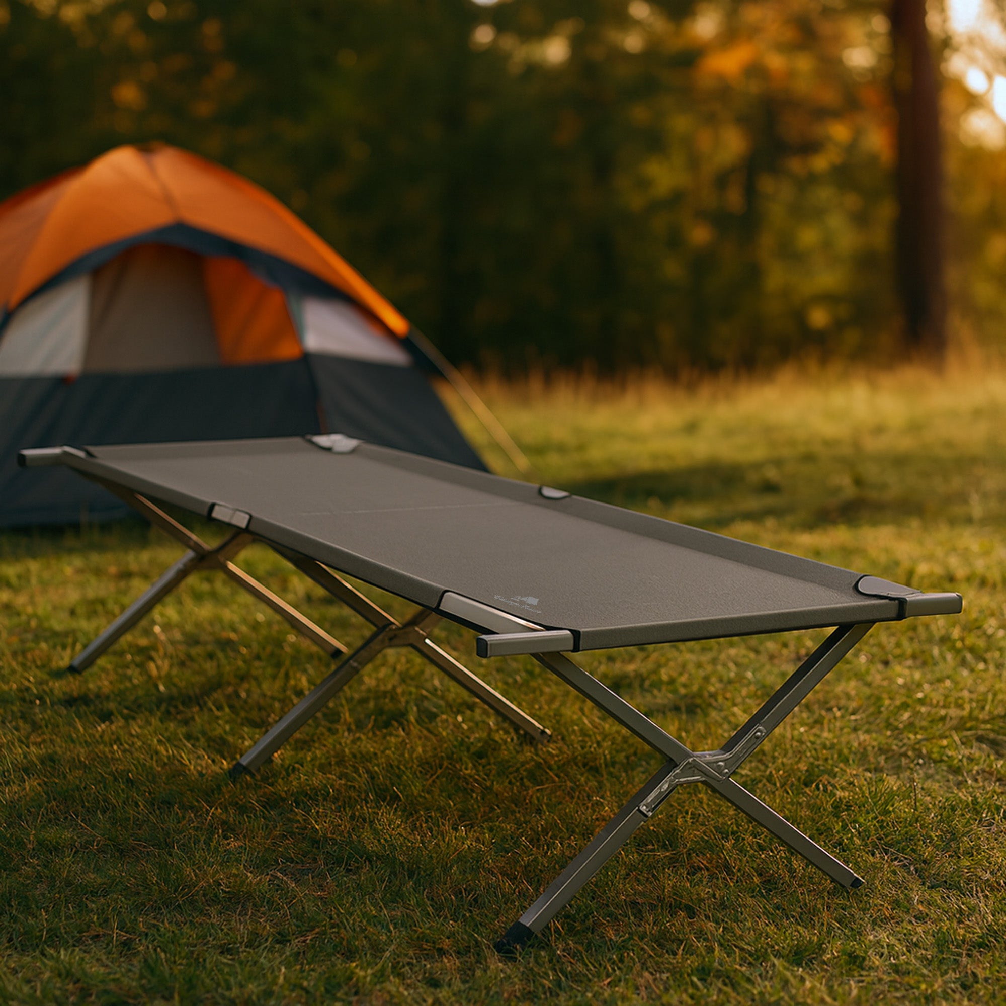 Lit de camp, jusqu'à 180 kg, sac de transport inclus, lit de camp