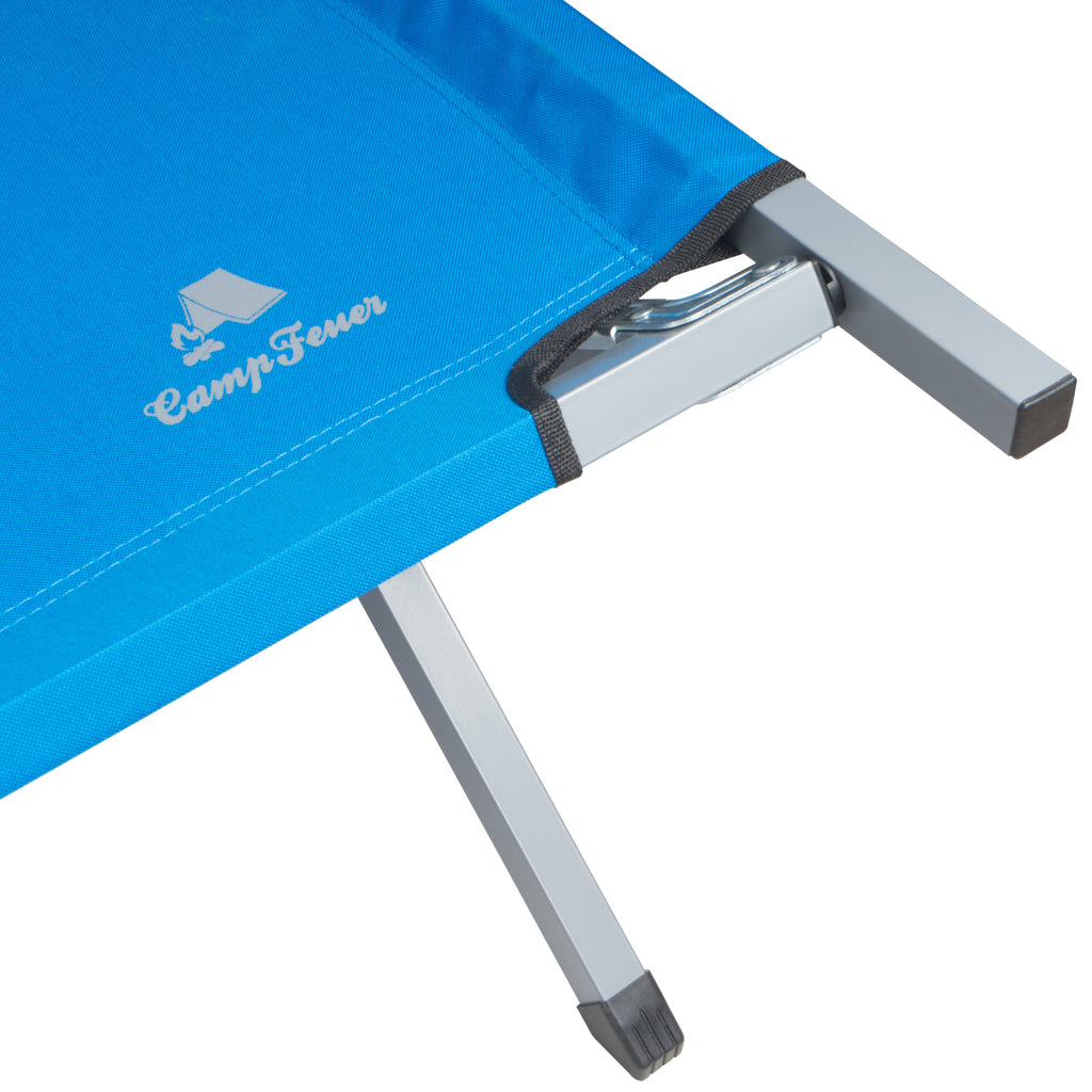 Camp bed, up to 200 kg, including carrying bag, camping cot