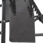 Chaise longue, comprenant un auvent et des rouleaux de massage pour les bras